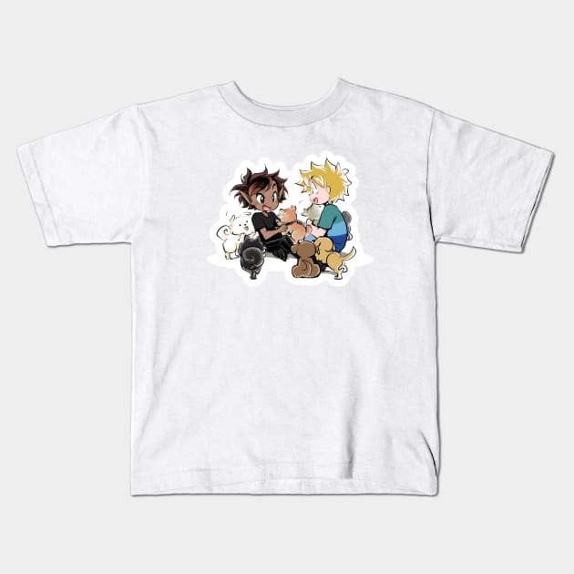 PUPPIES GALORE Kids T-Shirt by SHOP ACHIRU